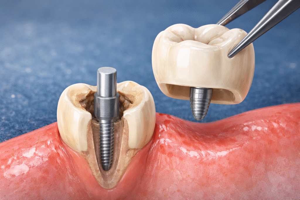 dente com canal quebrado
